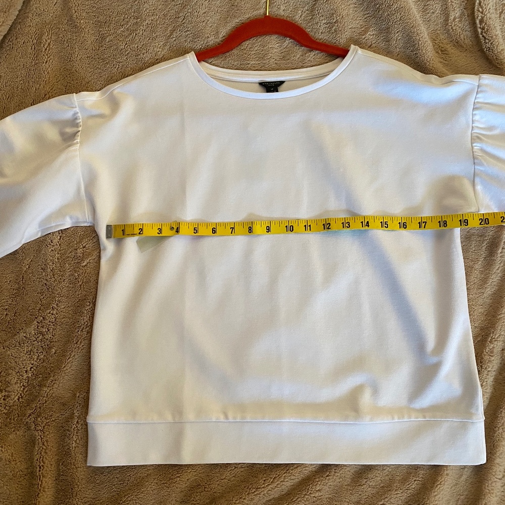 Ann Taylor classic white top - size Petite Small - New with tags - Picture 6 of 7